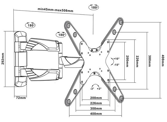 Uchwyt do TV LC-U1R2 55C